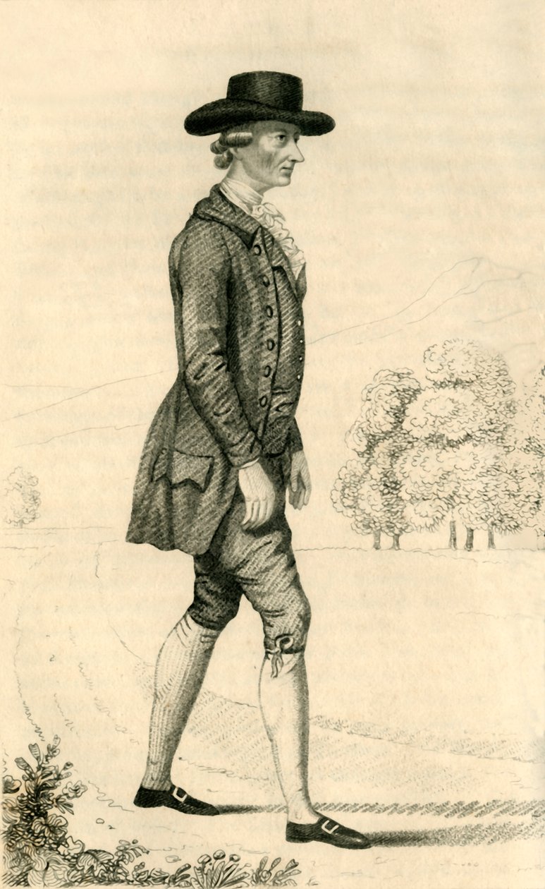 Foster Powell - Zdumiewający pieszy, 1821. autorstwa Robert Cooper