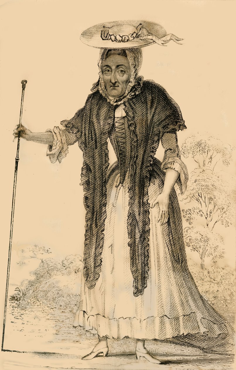 Jane Lewson, Niezwykła ze względu na swój wiek i osobliwości, 1821. autorstwa Robert Cooper