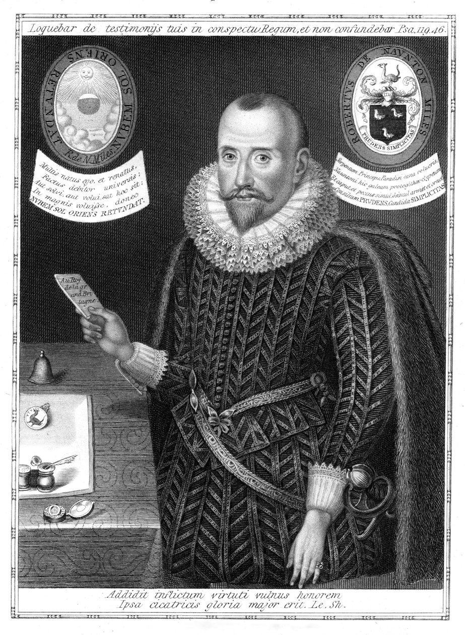 Sir Robert Naunton, angielski polityk i pisarz. autorstwa Robert Cooper