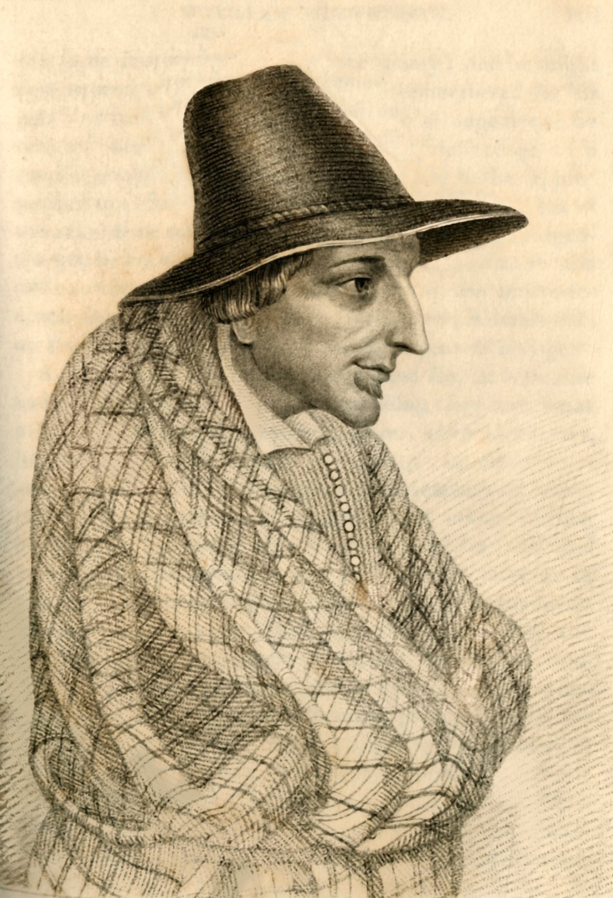 William Stevenson, notoryczny żebrak, który zmarł o wartości 900 funtów, 1821 r. autorstwa Robert Cooper