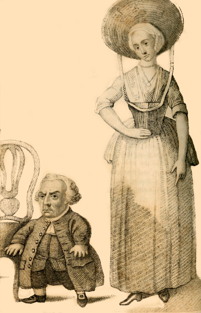 Wybrand Lolkes, holenderski krasnolud, 1821. autorstwa Robert Cooper