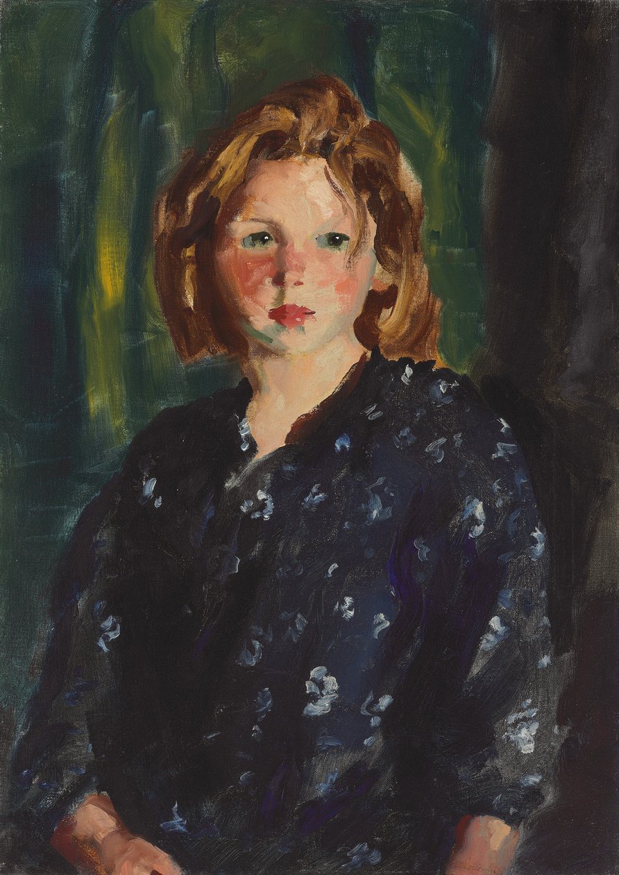 Portret dziewczynki, 1928 autorstwa Robert Cozad Henri