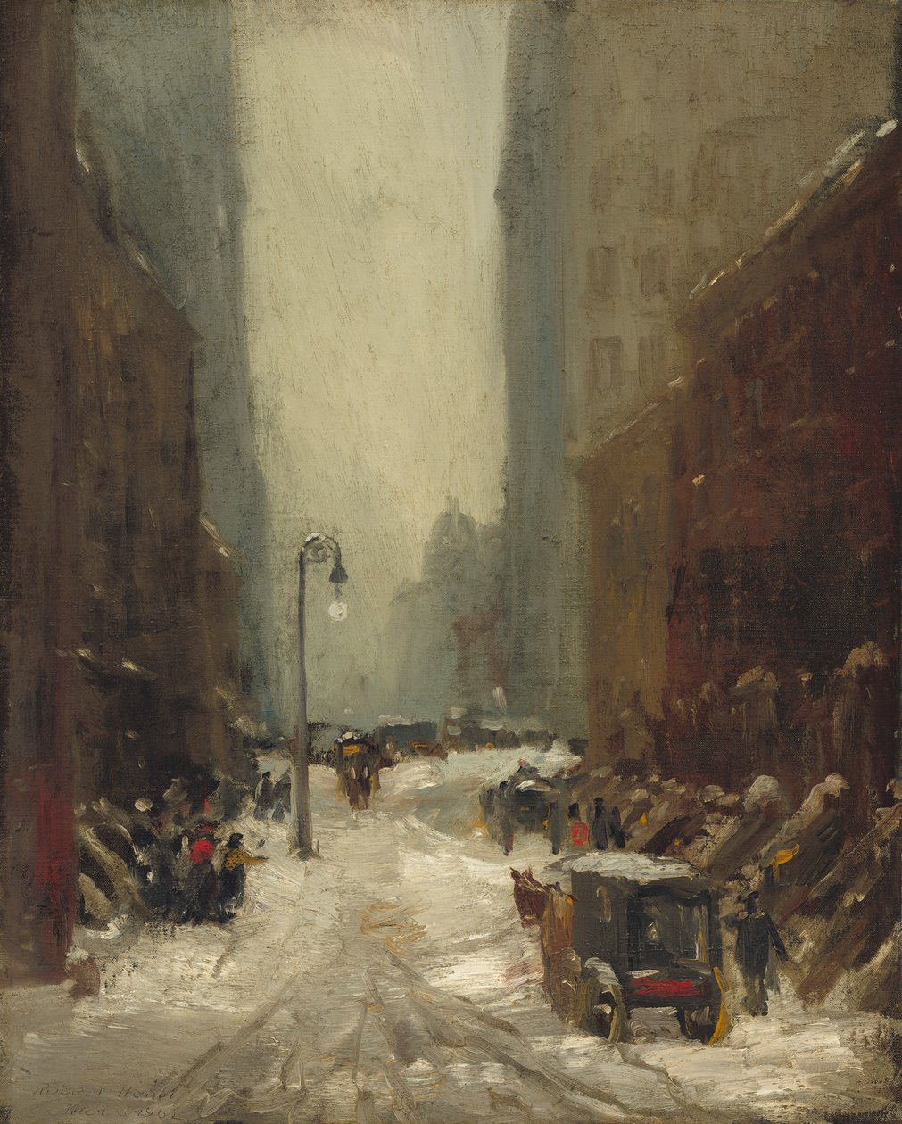 Śnieg w Nowym Jorku, 1902 autorstwa Robert Cozad Henri