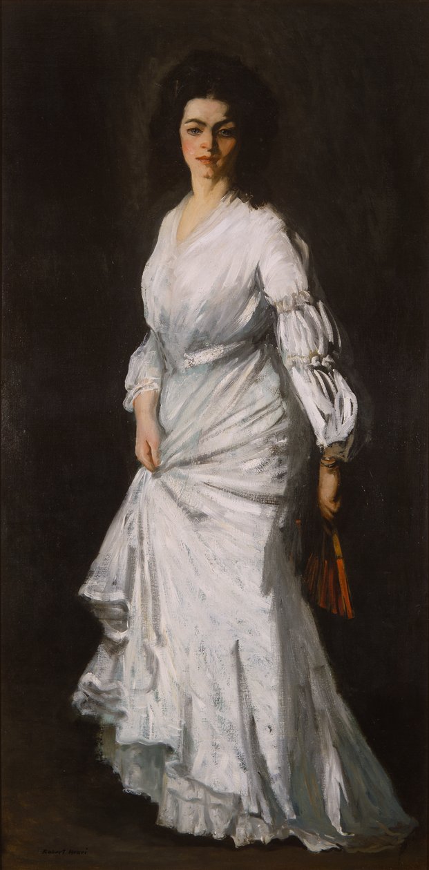 Kobieta w bieli: Portret Eugenie Stein autorstwa Robert Cozad Henri