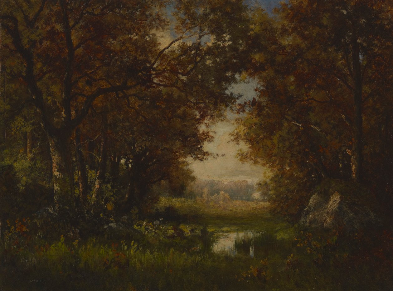 Scena w lesie Fontainebleau autorstwa Robert Crannell Minor