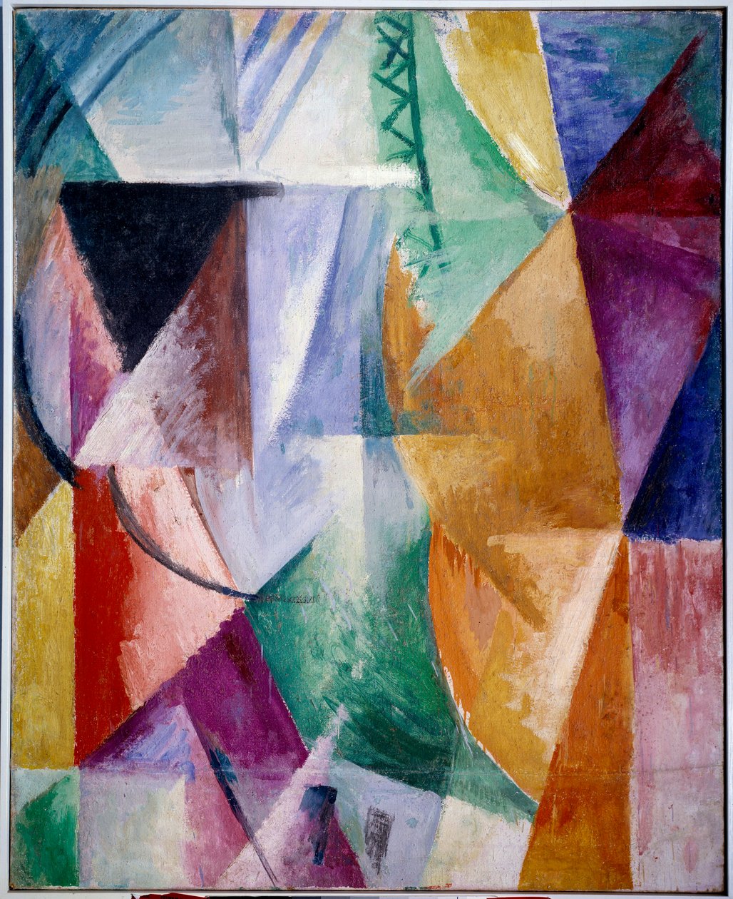 Okno lub projekt na trzy okna. Obraz Roberta Delaunaya (1885-1941) autorstwa Robert Delaunay