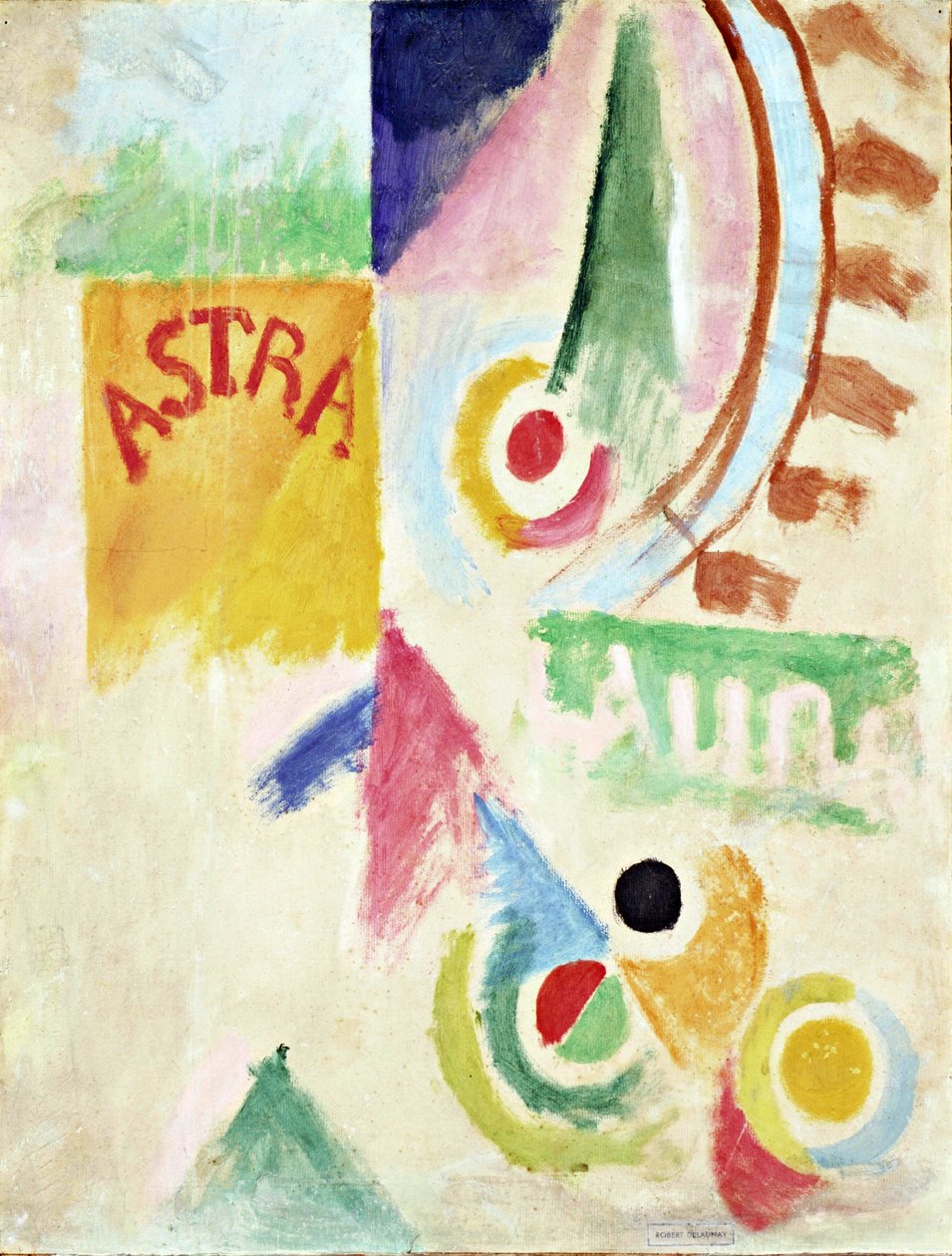 Piłka nożna. Cardiff Team - Obraz Roberta Delaunaya (1885-1941), olej na papierze 1916 autorstwa Robert Delaunay
