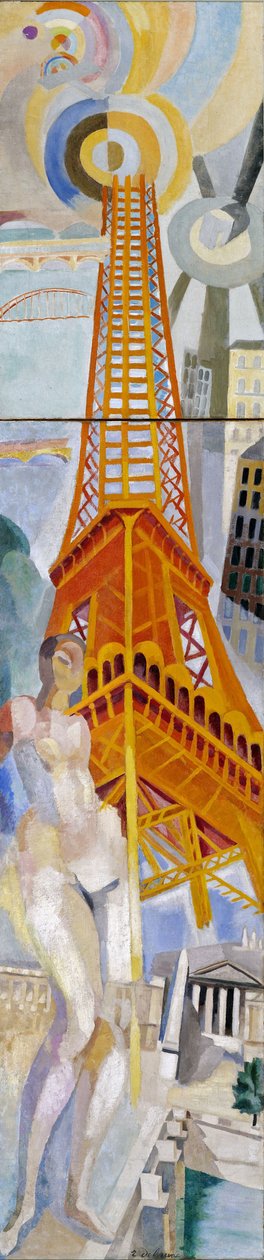 Miasto Paryż, Kobieta i Wieża Eiffla, 1925. autorstwa Robert Delaunay