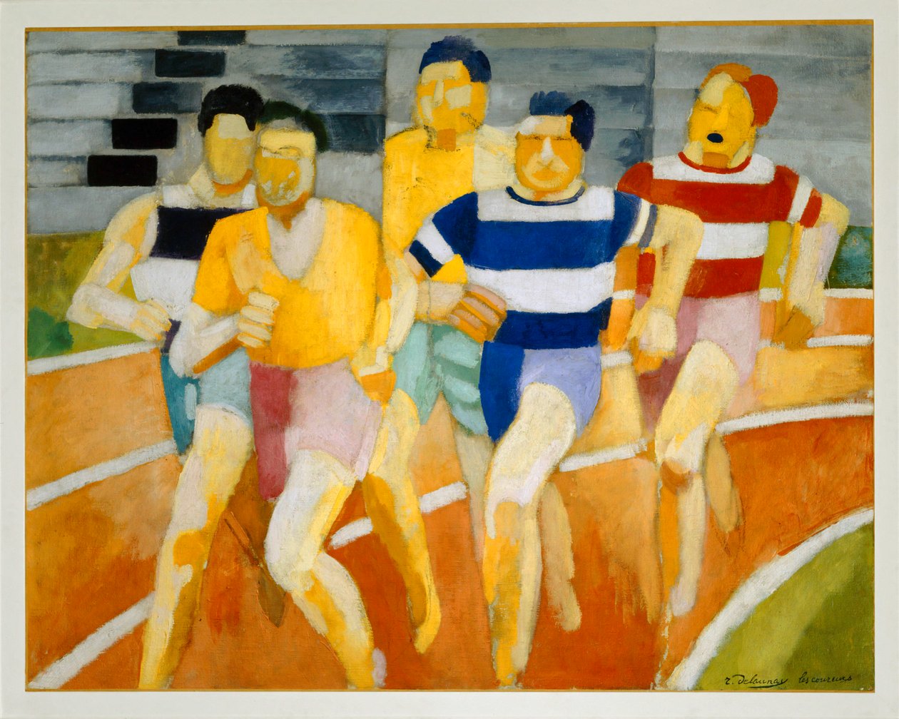 Les coureurs - biegacze ... (obraz na płótnie) autorstwa Robert Delaunay
