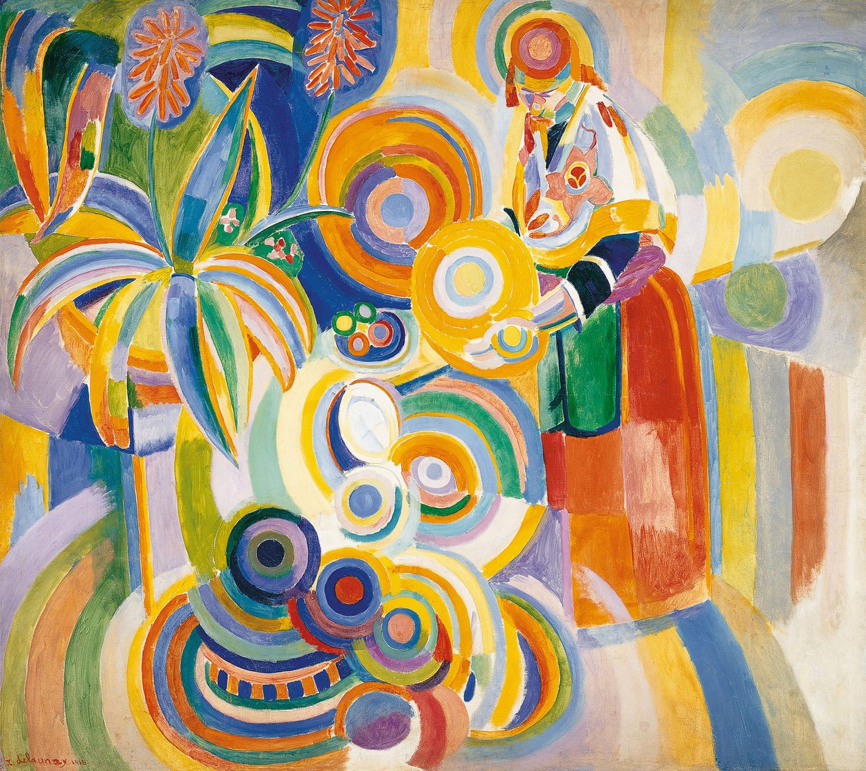 Portugalska kobieta, 1916 autorstwa Robert Delaunay