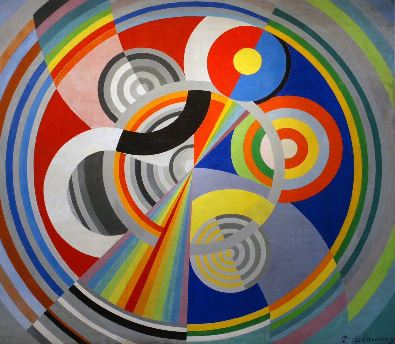 Rythme No 1, dekoracja Salonu des Tuileries autorstwa Robert Delaunay