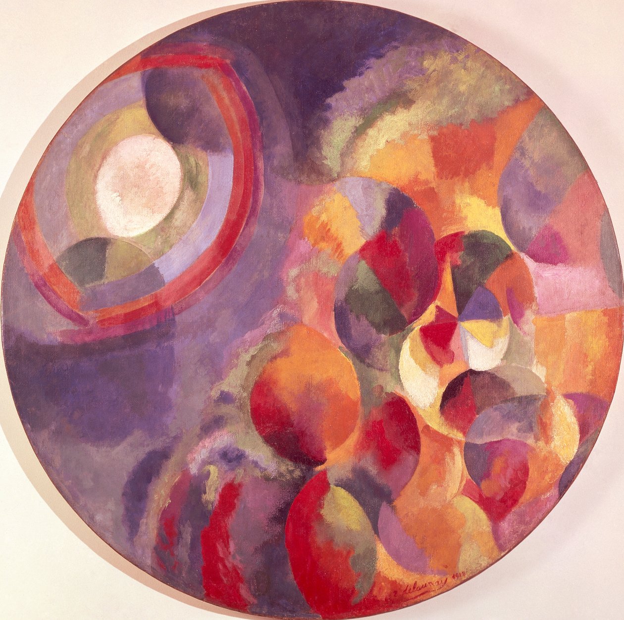 Jednoczesne kontrasty, słońce i księżyc autorstwa Robert Delaunay