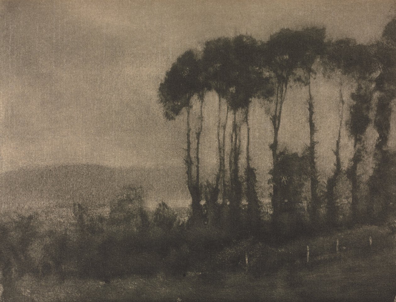Praca z kamerą: Dolina Touques, 1906. autorstwa Robert Demachy