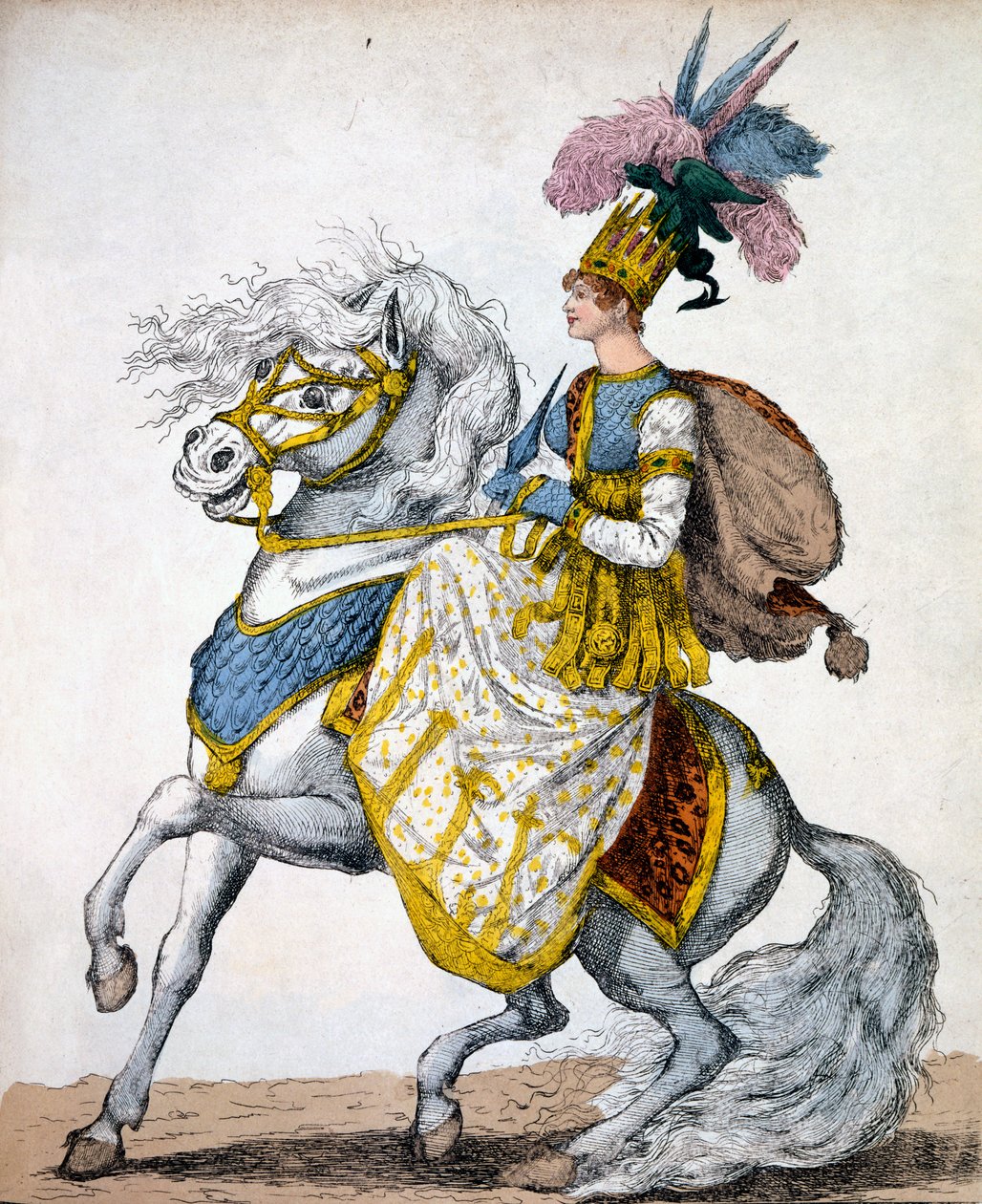 Pani Johnston w Melodramacie Timura Tatara, 1811 autorstwa Robert Dighton