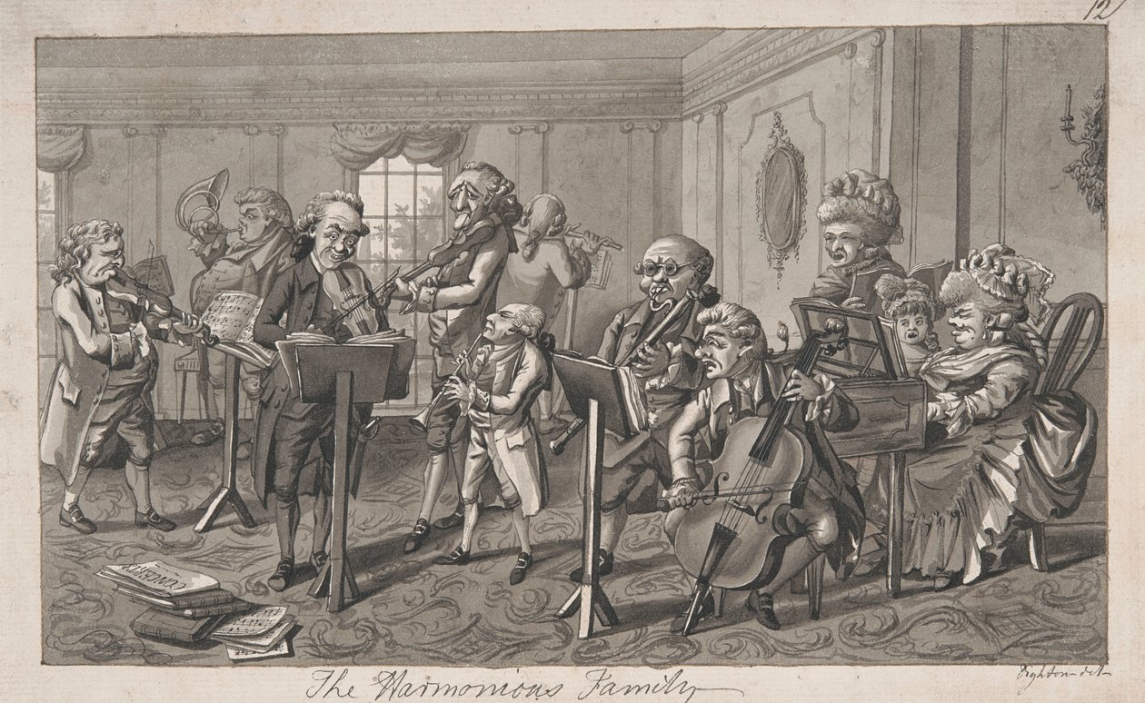 Harmonijna Rodzina autorstwa Robert Dighton