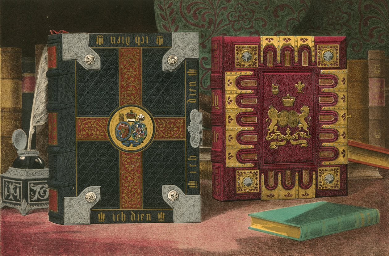 Biblie podarowane przez Uniwersytet Cambridge oraz Komitet Brytyjskiego i Zagranicznego Towarzystwa Biblijnego (chromolit) autorstwa Robert Dudley
