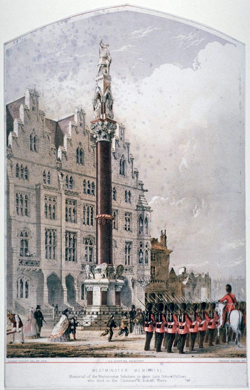 Broad Sanctuary, Westminster, Londyn, c1865 autorstwa Robert Dudley