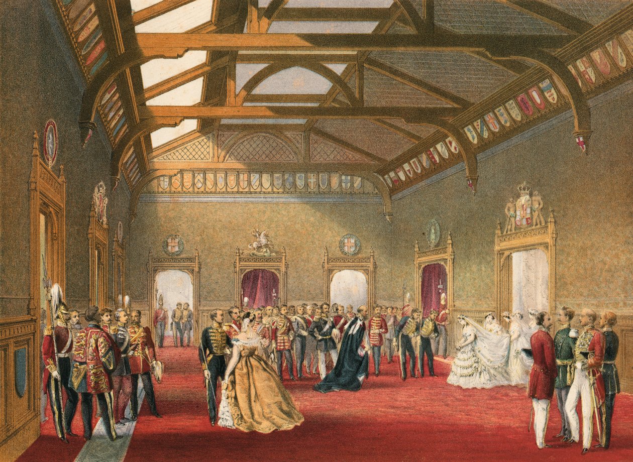 Rozgromienie orszaku panny młodej (chromolitho) autorstwa Robert Dudley