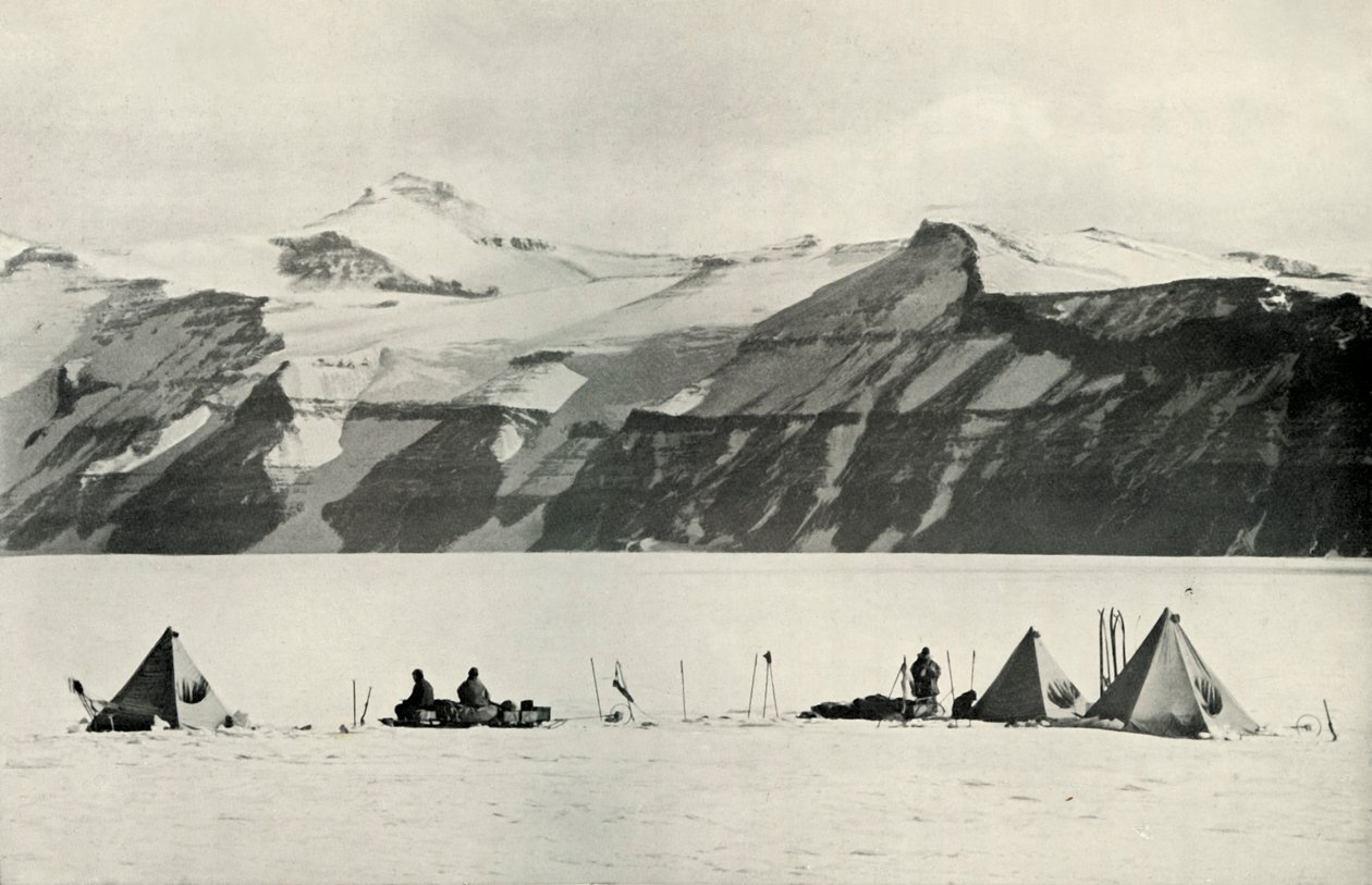 Obóz Under The Wild Range, 20 grudnia 1911, 1913 autorstwa Robert Falcon Scott