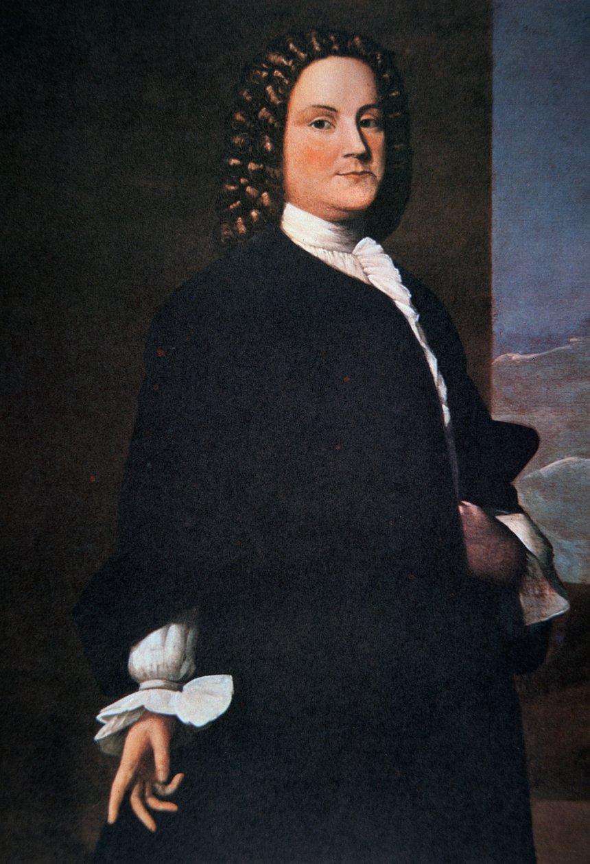 Benjamin Franklin po czterdziestce (kolor lito) autorstwa Robert Feke