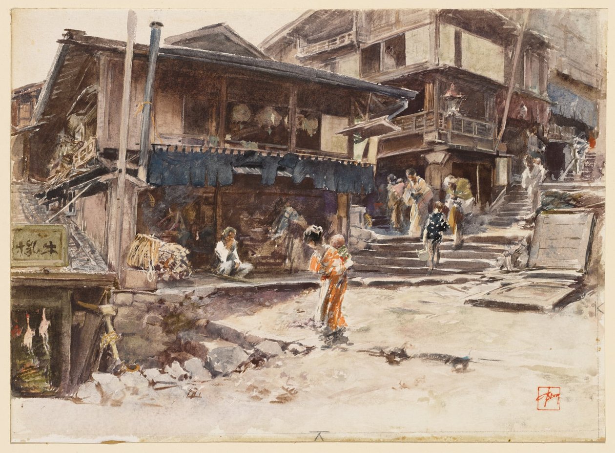 Ulica w Ikao, Japonia, I autorstwa Robert Frederick Blum