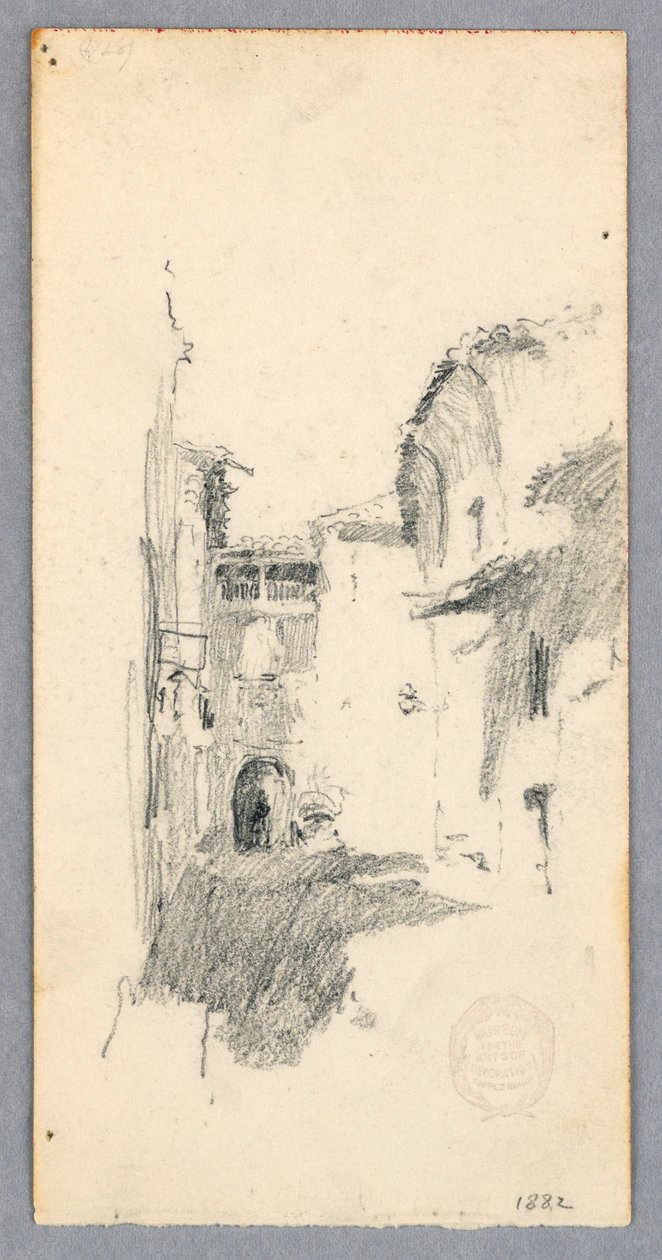 Rysunek, scena uliczna, 1882 autorstwa Robert Frederick Blum