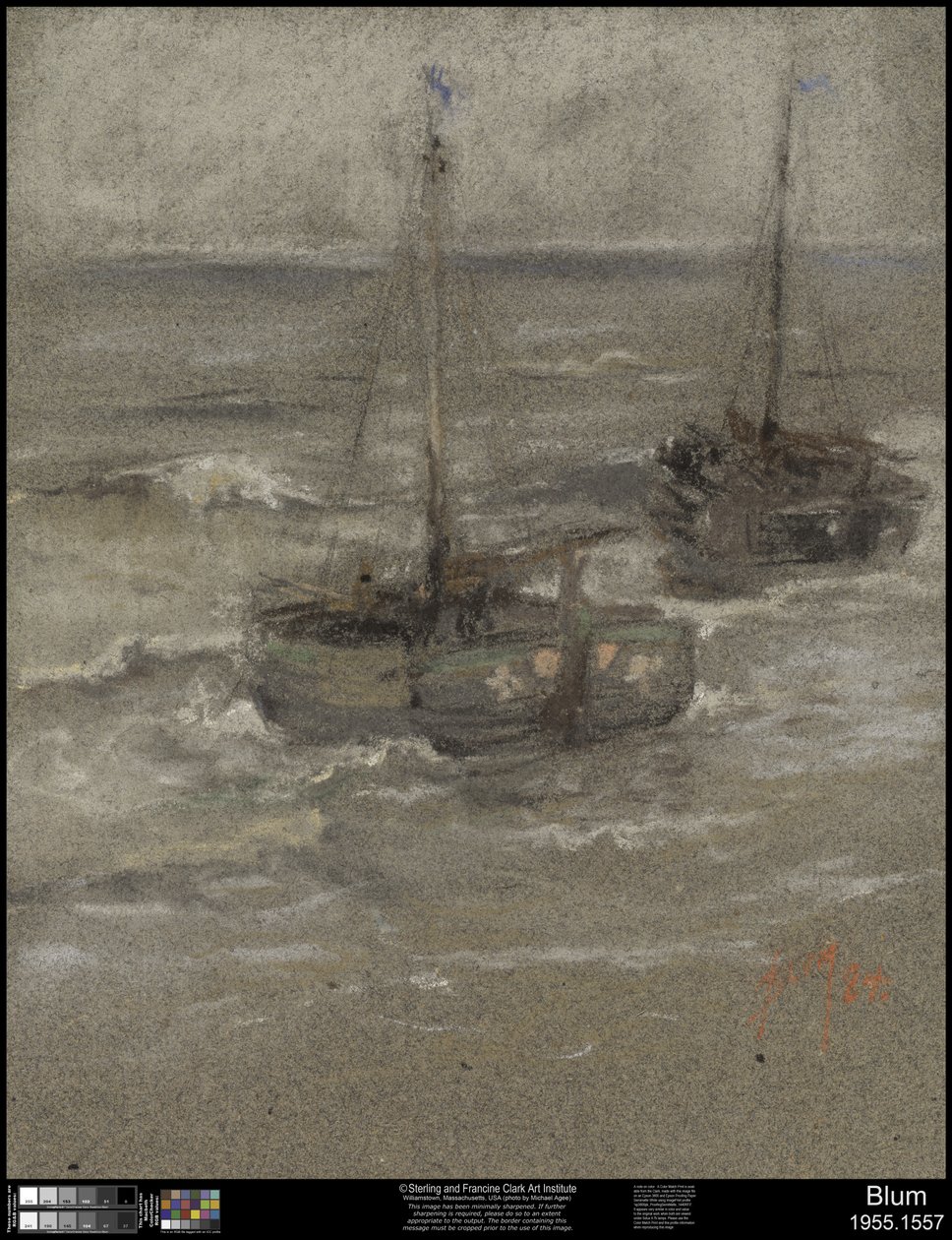 Łodzie rybackie na kotwicy, 1884 autorstwa Robert Frederick Blum