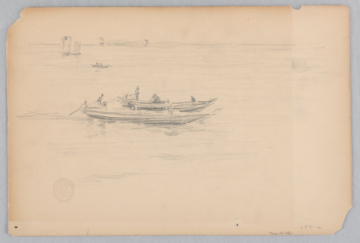 Łodzie rybackie, Japonia autorstwa Robert Frederick Blum