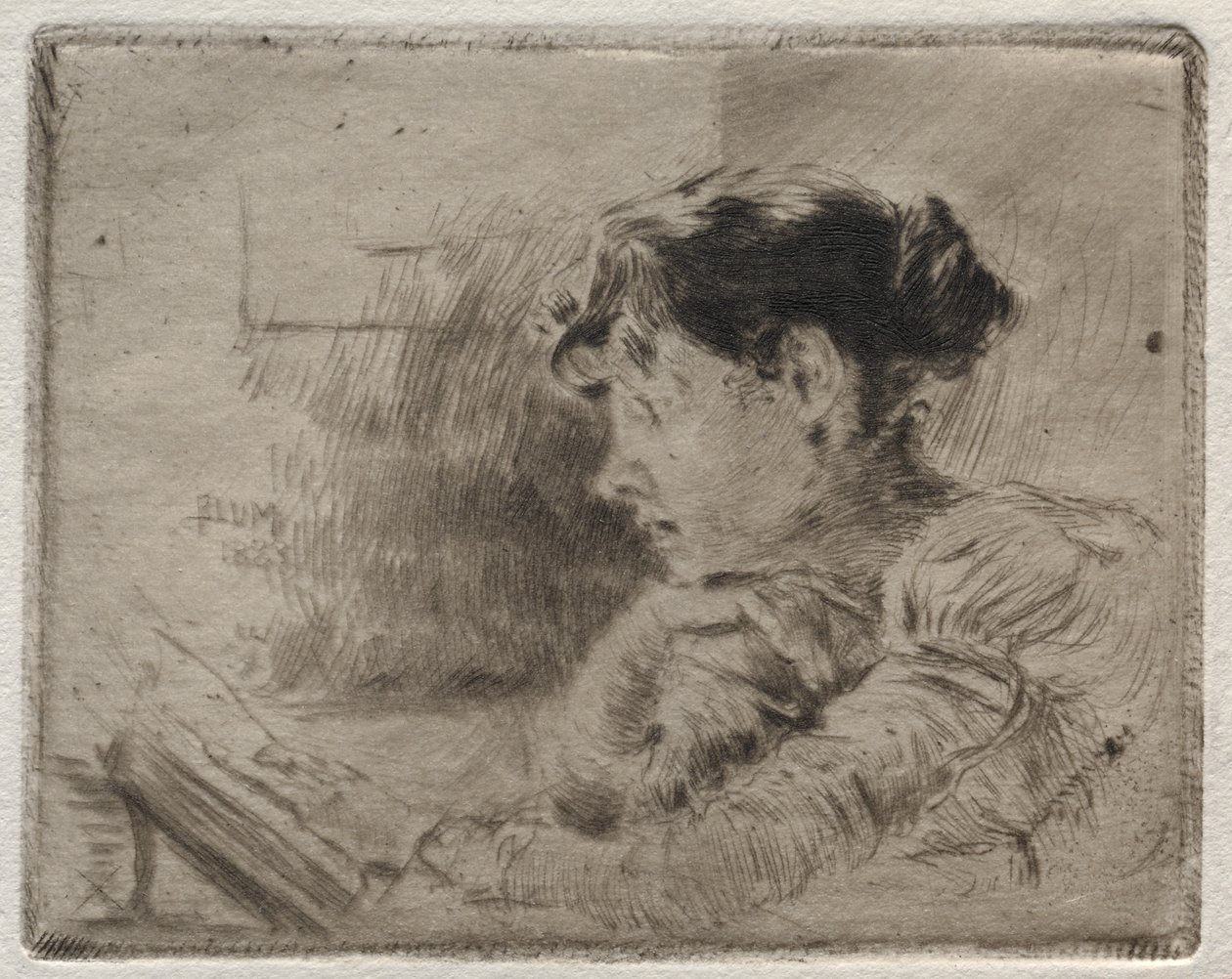 Girl Reading autorstwa Robert Frederick Blum