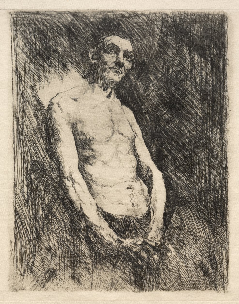 Półnaga postać mężczyzny, XIX wiek. autorstwa Robert Frederick Blum