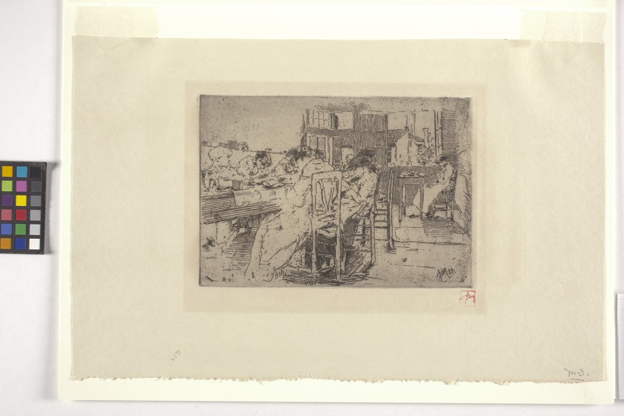 Wnętrze sklepu (tusz) autorstwa Robert Frederick Blum