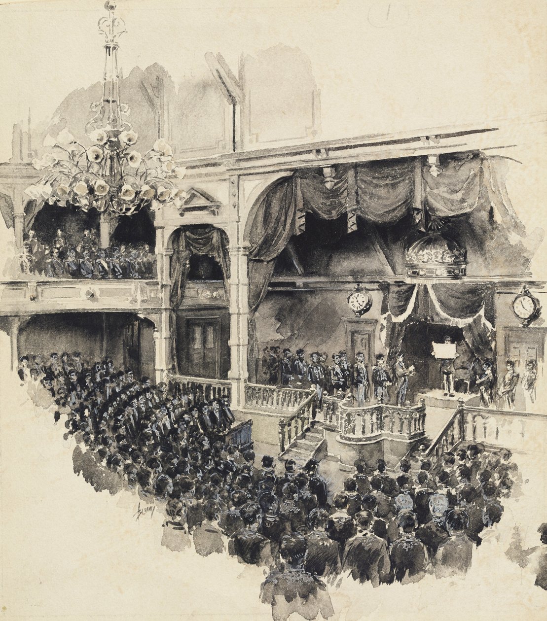 Scena otwarcia japońskiego parlamentu, 1890 autorstwa Robert Frederick Blum