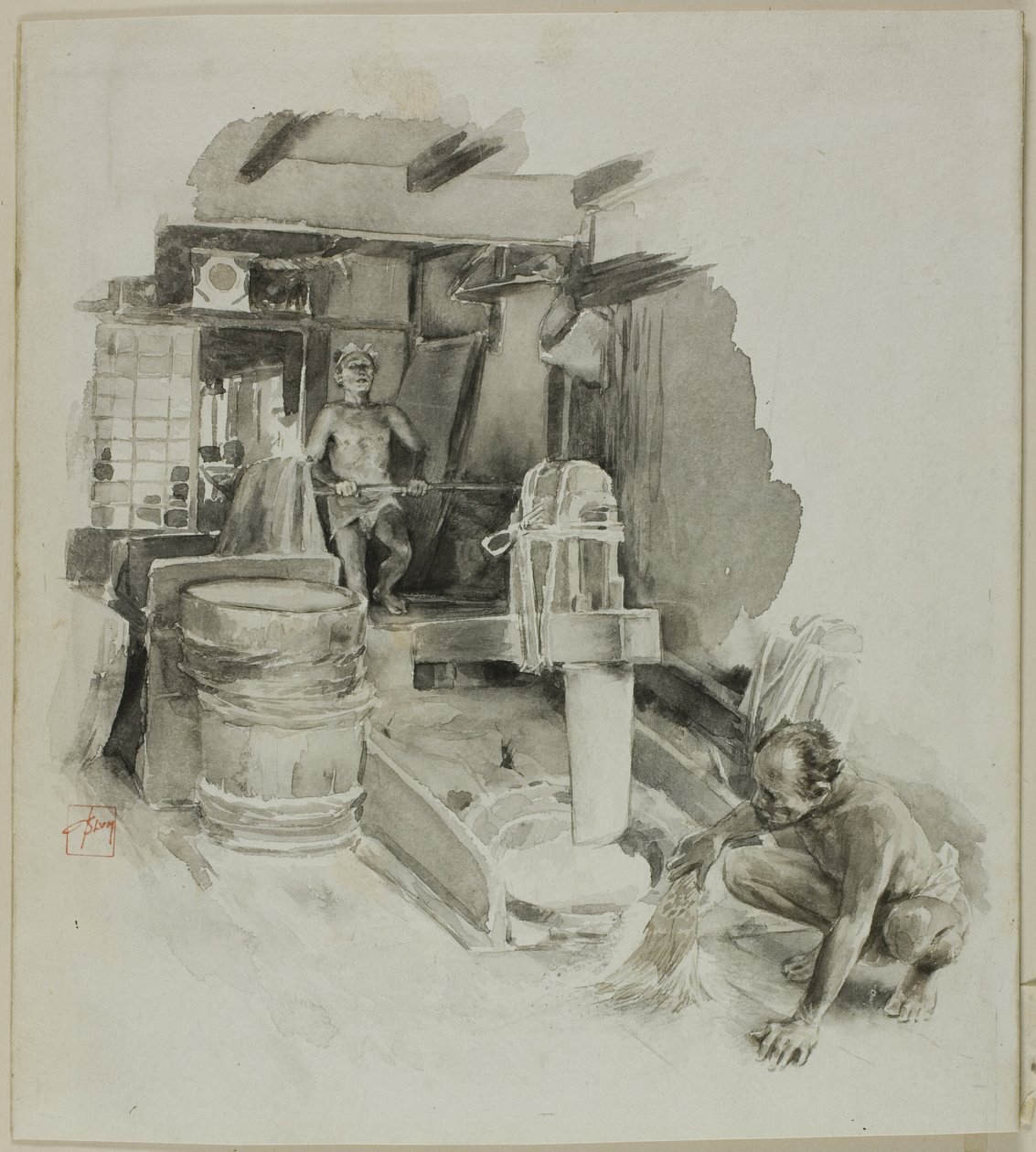 Pestling the Paddy autorstwa Robert Frederick Blum