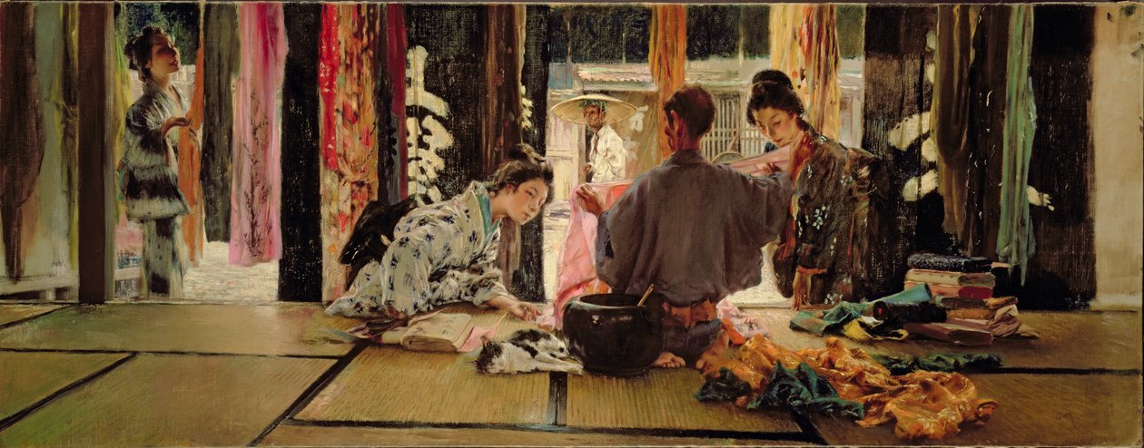 Kupiec jedwabiu, 1890-93 autorstwa Robert Frederick Blum