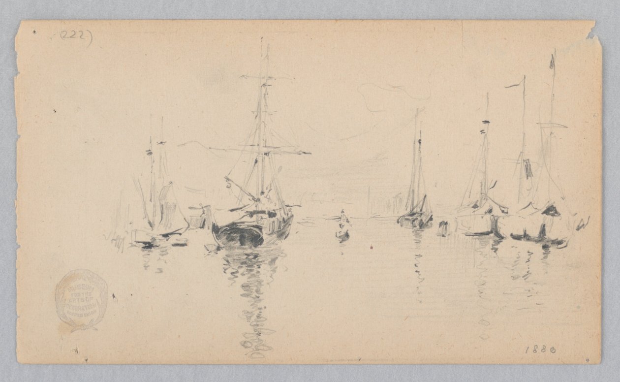 Widok na port autorstwa Robert Frederick Blum
