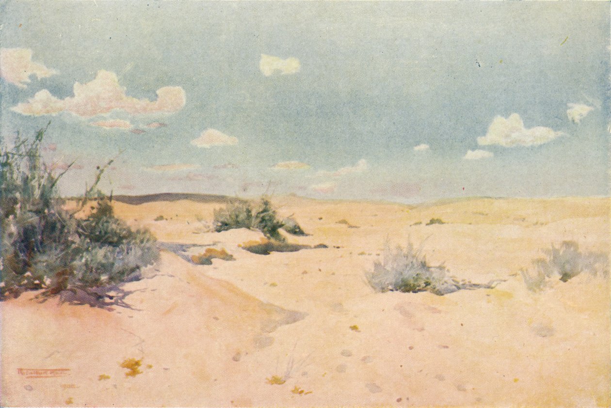 Studium pustynne w Tel-El-Kebir, ok. 1880, 1904 autorstwa Robert George Talbot Kelly