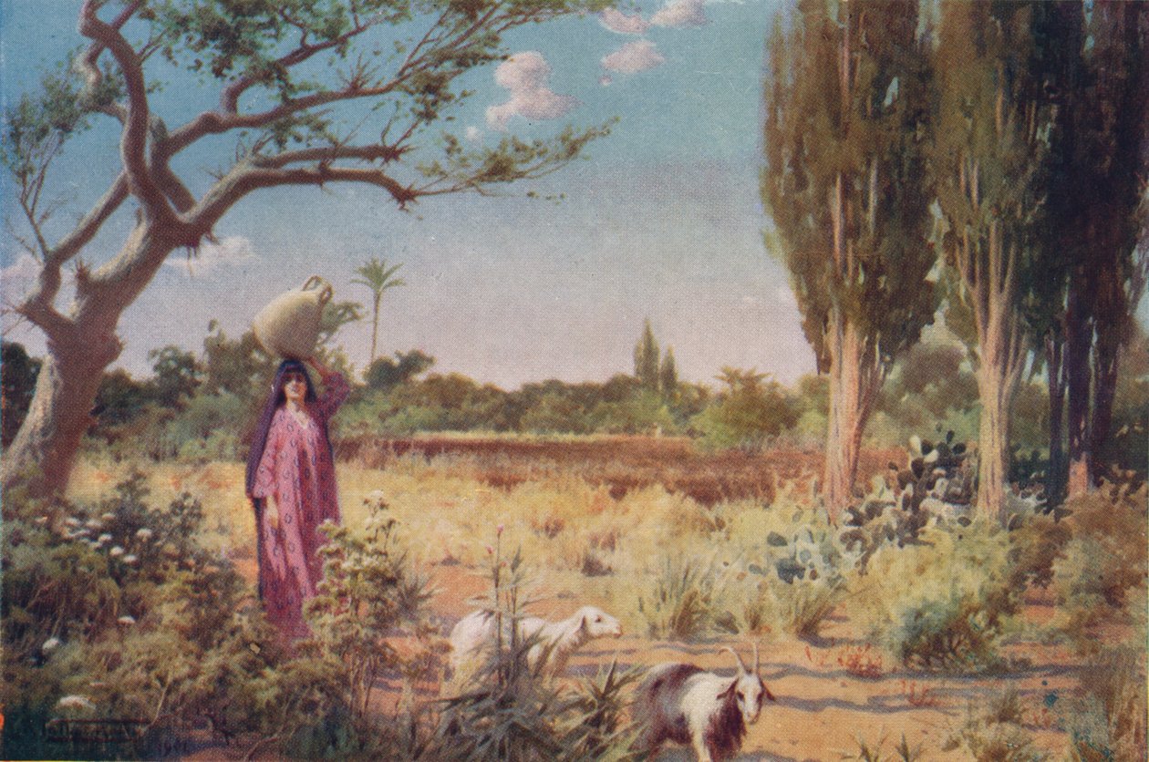 Pastorał pod Damiettą, ok. 1880, 1904 autorstwa Robert George Talbot Kelly