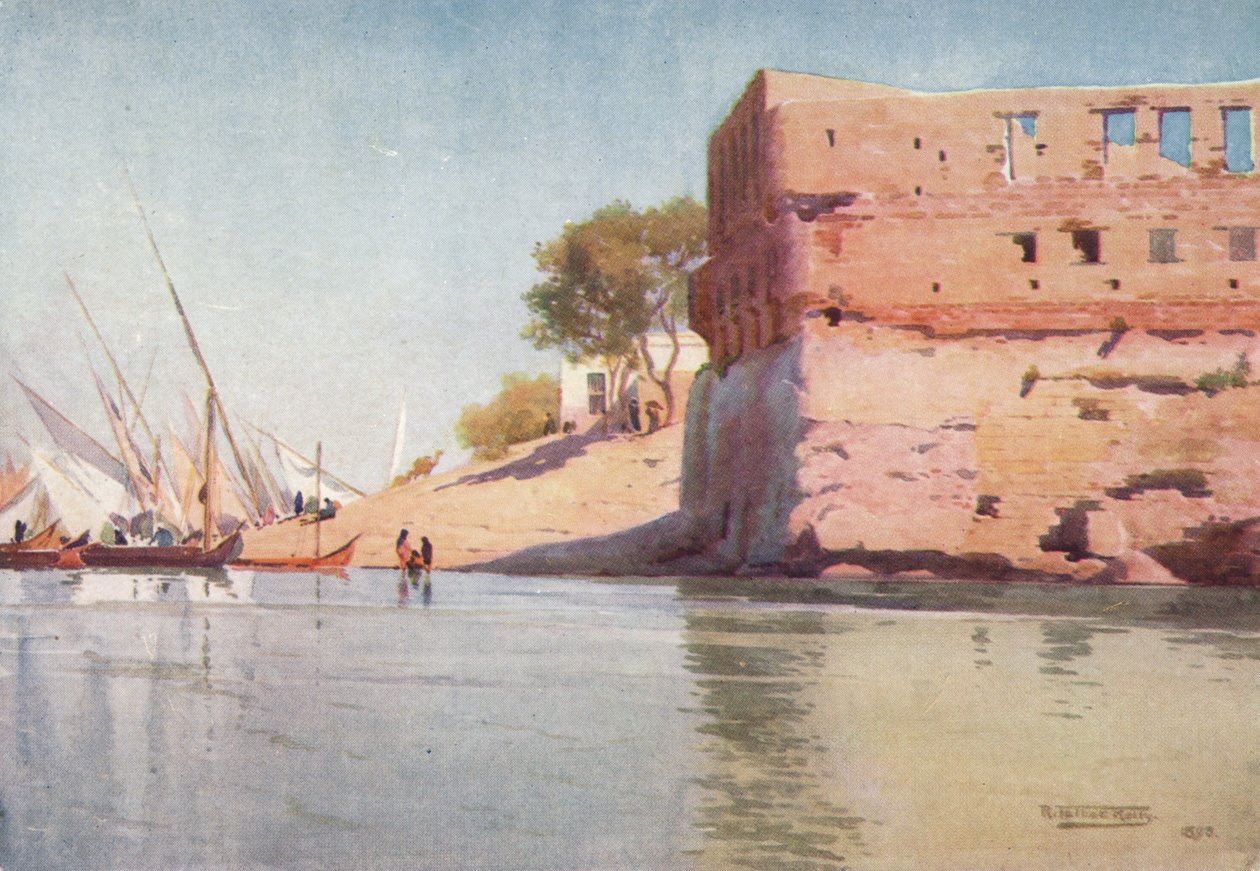 Zrujnowany pałac w Mit Gamr, c1880, 1904 autorstwa Robert George Talbot Kelly