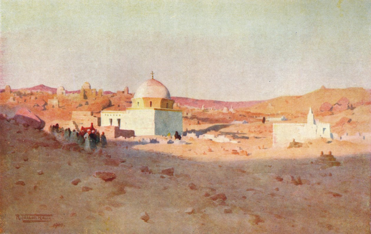 Cmentarz Cufic, Assuan, ok. 1880, 1904 autorstwa Robert George Talbot Kelly