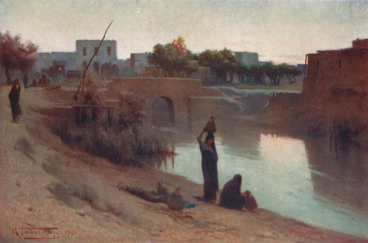Wieczór u Fakusa, ok. 1880, 1904 autorstwa Robert George Talbot Kelly