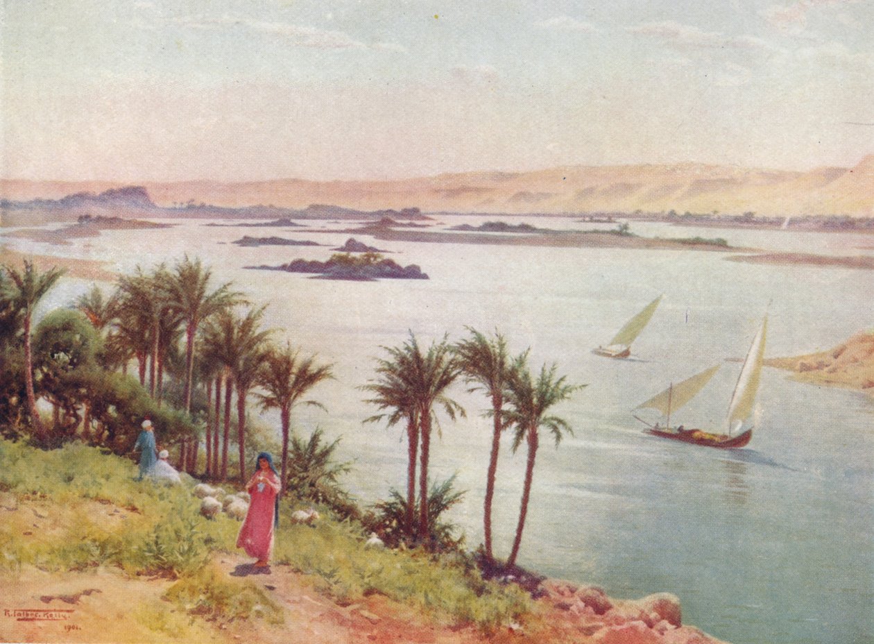 Pierwsza zaćma z Elefantyny, ok. 1880, 1904 r. autorstwa Robert George Talbot Kelly