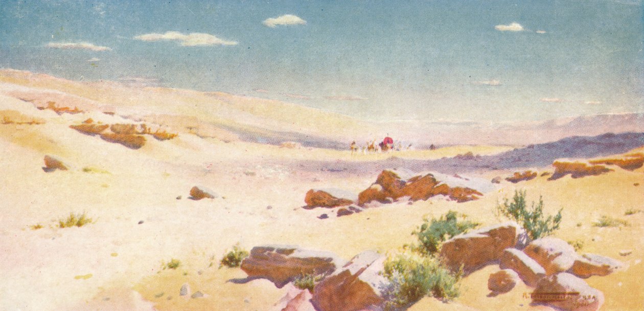 W jałowej i suchej ziemi, gdzie nie ma wody, ok. 1880, 1904 r. autorstwa Robert George Talbot Kelly