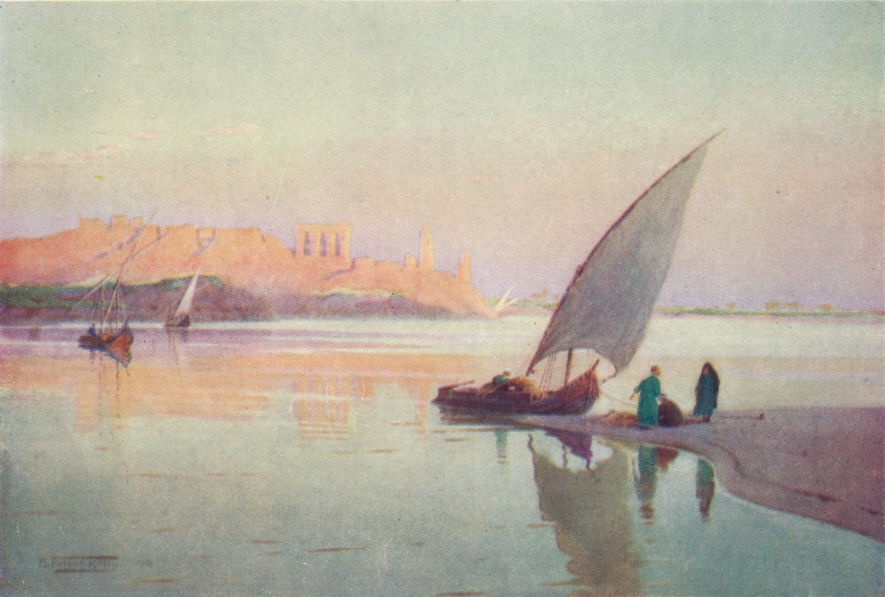 Kom Ombos, ok. 1880, 1904 r autorstwa Robert George Talbot Kelly