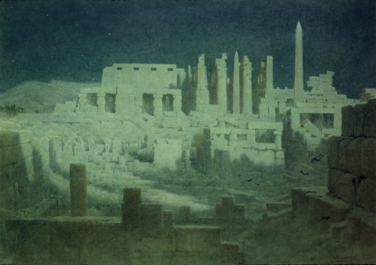 Światło księżyca w Karnaku autorstwa Robert George Talbot Kelly