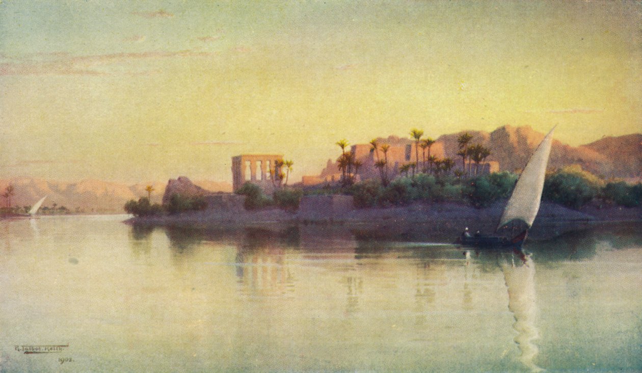 Philae, ok. 1880, 1904 autorstwa Robert George Talbot Kelly