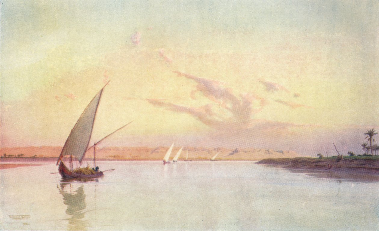Tel-El-Amarna, po stronie górnej, ok. 1880, 1904 autorstwa Robert George Talbot Kelly