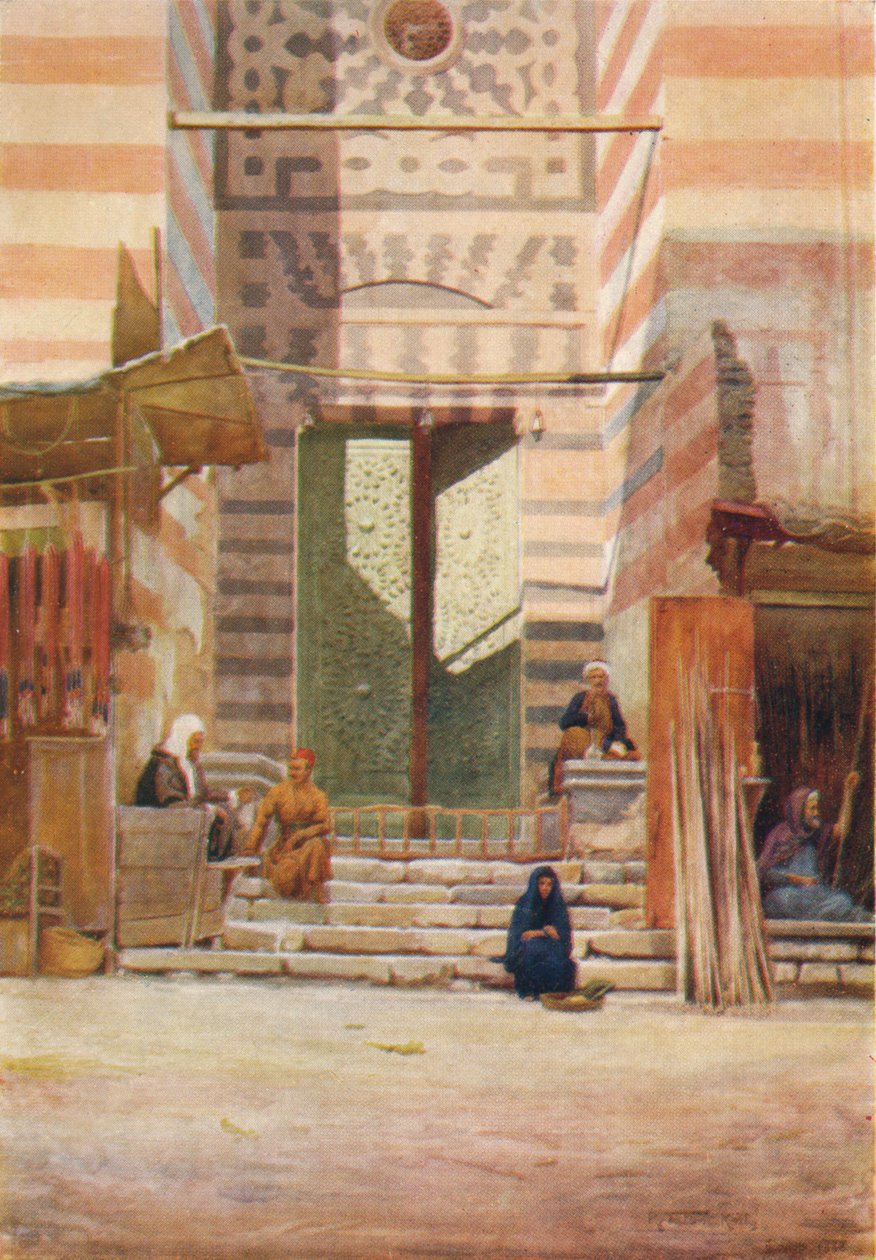 Brązowe Drzwi El-Maristan El-Kelaun, c1880, 1904 autorstwa Robert George Talbot Kelly