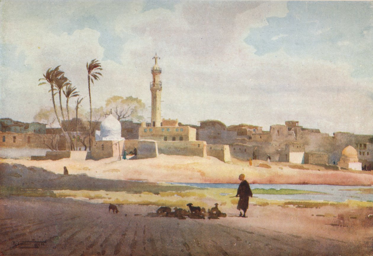 Wioska Salamun, ok. 1880, 1904 r. autorstwa Robert George Talbot Kelly