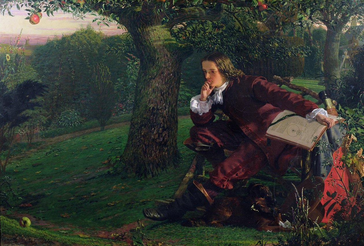 Mistrz Izaak Newton, 1905 autorstwa Robert Hannah