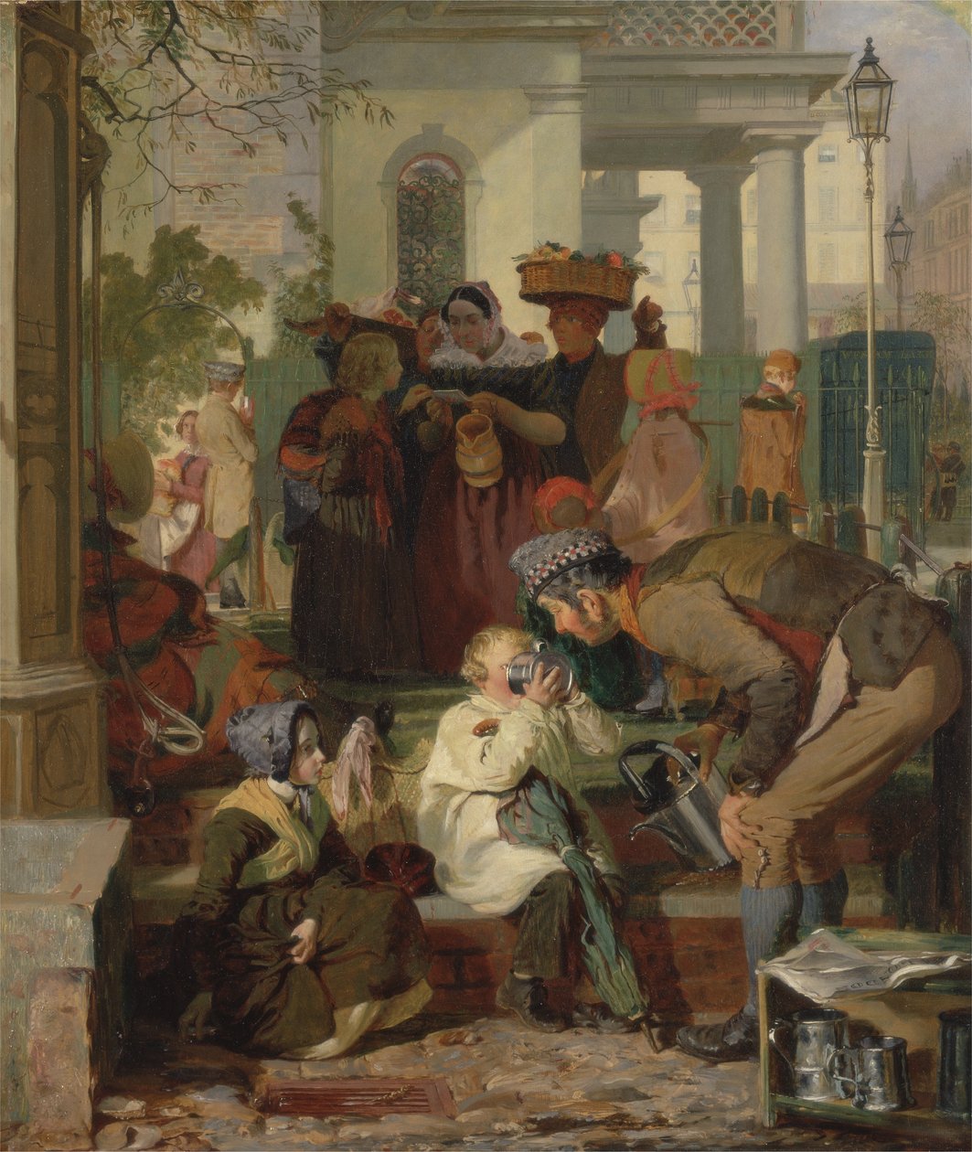 Odświeżanie Zmęczonego, c.1847 autorstwa Robert Hannah
